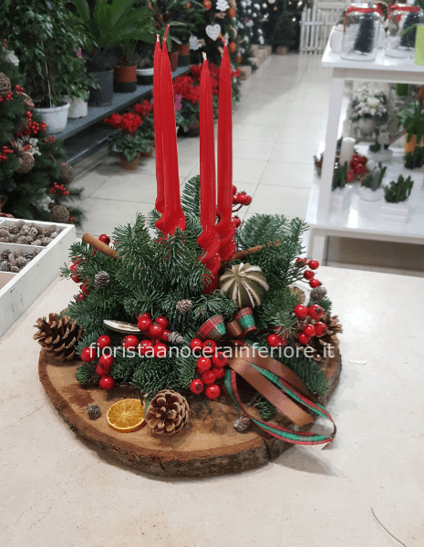 composizione fresca natalizia